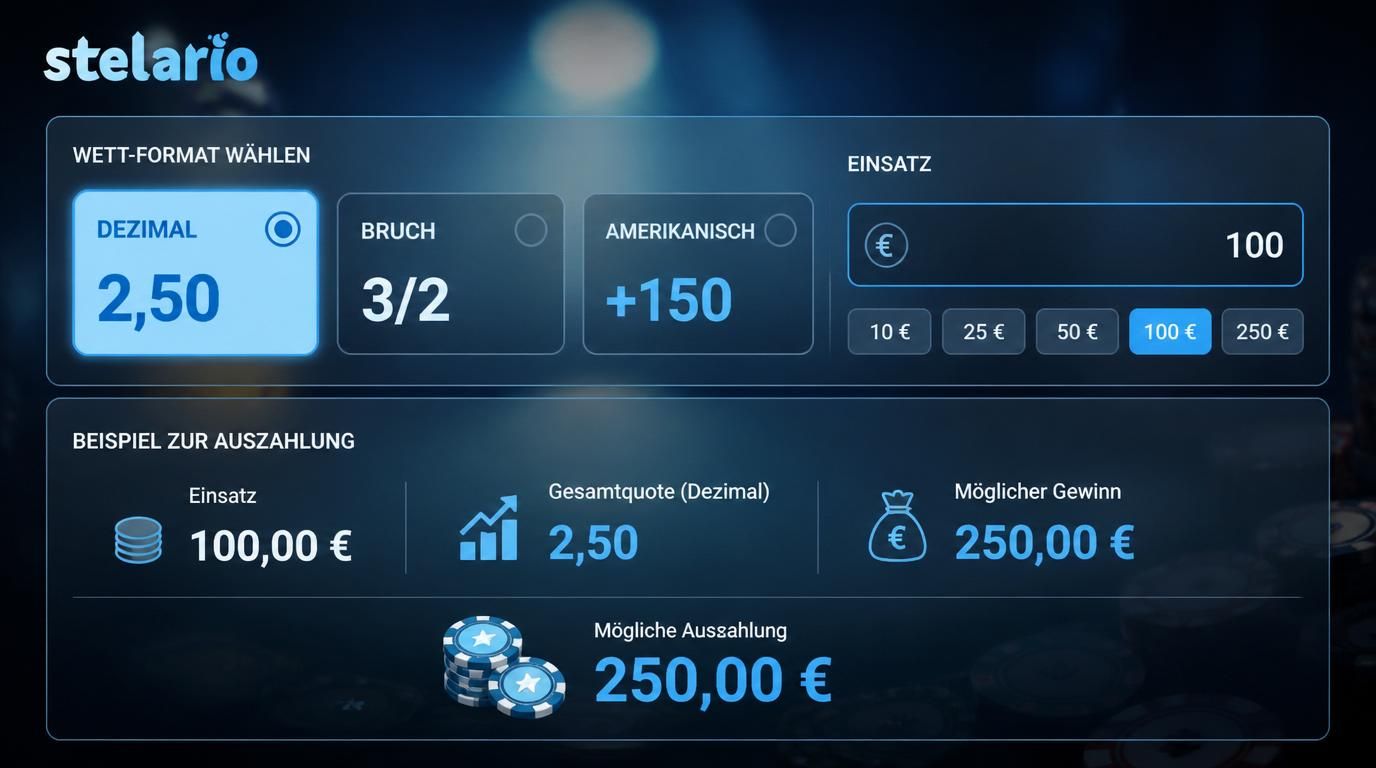 Anschauliche Beispiele der Wettformate
